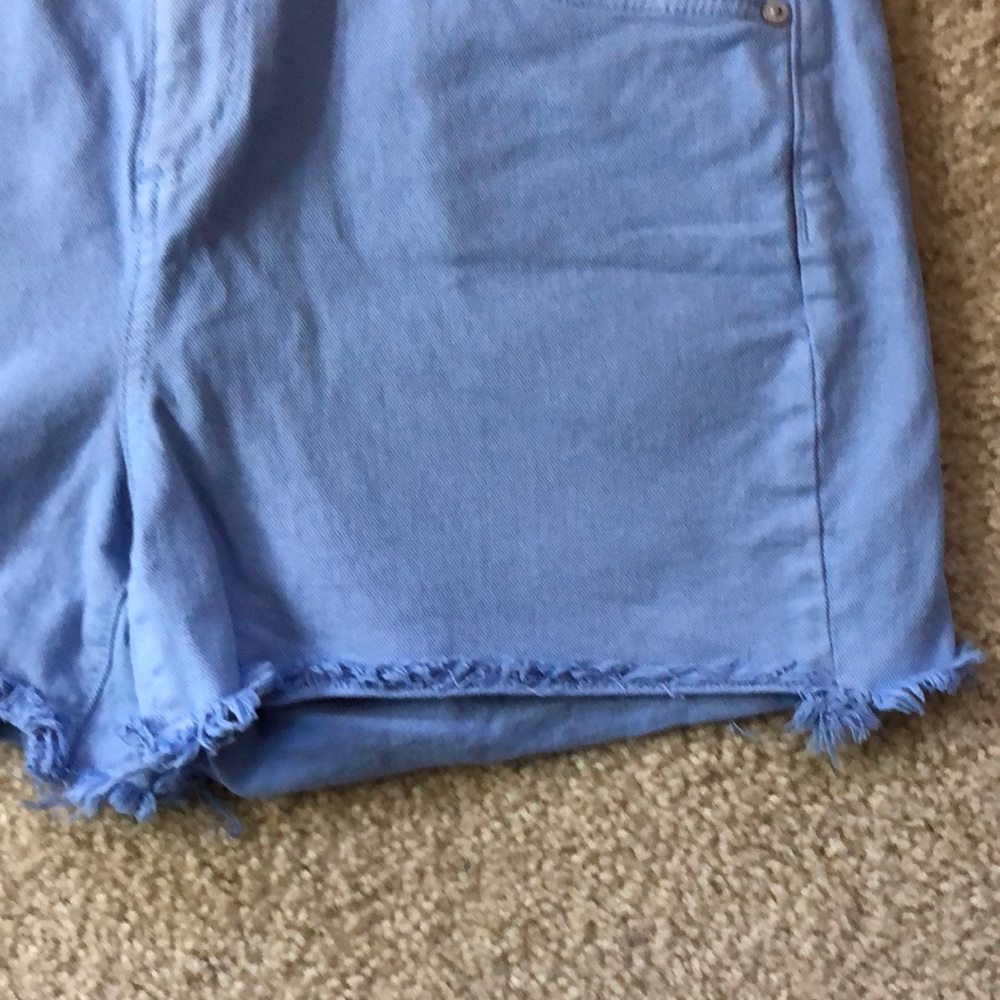 Loft cutoff periwinkle denim Shorts EUC - Picture 3 of 7